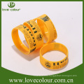 Personalizado personalizado logo wristband de silicona logotipo para el evento